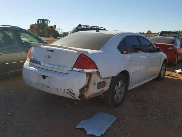 2G1WB5EN4A1162296 - 2010 CHEVROLET IMPALA LT WHITE photo 4