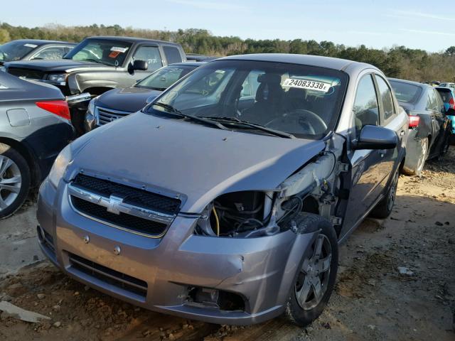 KL1TG5DE4AB106590 - 2010 CHEVROLET AVEO LT GRAY photo 2