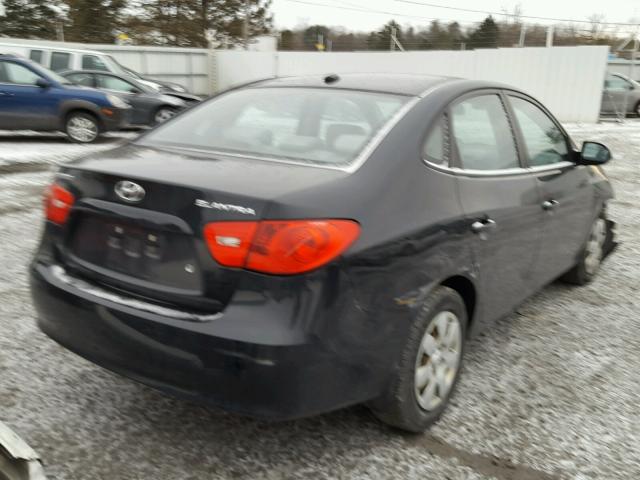 KMHDU46DX8U487036 - 2008 HYUNDAI ELANTRA GL BLACK photo 4