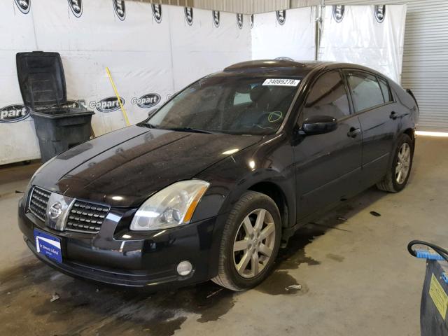 1N4BA41E44C856371 - 2004 NISSAN MAXIMA SE BLACK photo 2