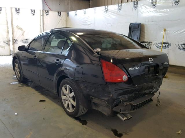 1N4BA41E44C856371 - 2004 NISSAN MAXIMA SE BLACK photo 3