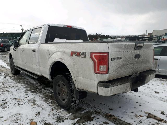 1FTFW1EF9HFC25232 - 2017 FORD F150 SUPER WHITE photo 3