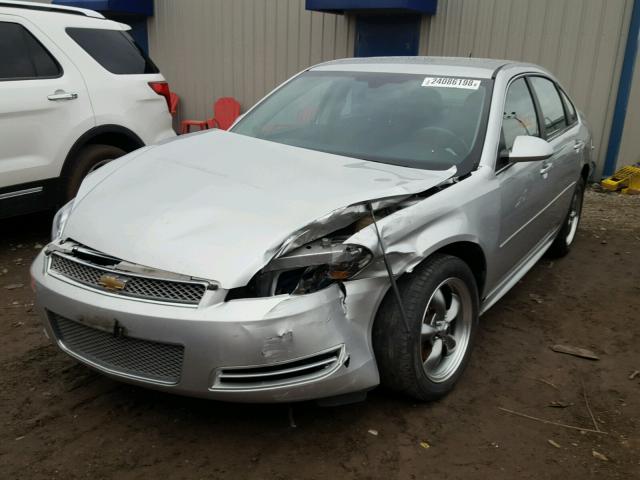 2G1WF5E37D1143152 - 2013 CHEVROLET IMPALA LS SILVER photo 2