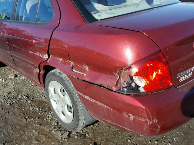 3N1CB51D84L850802 - 2004 NISSAN SENTRA 1.8 RED photo 9