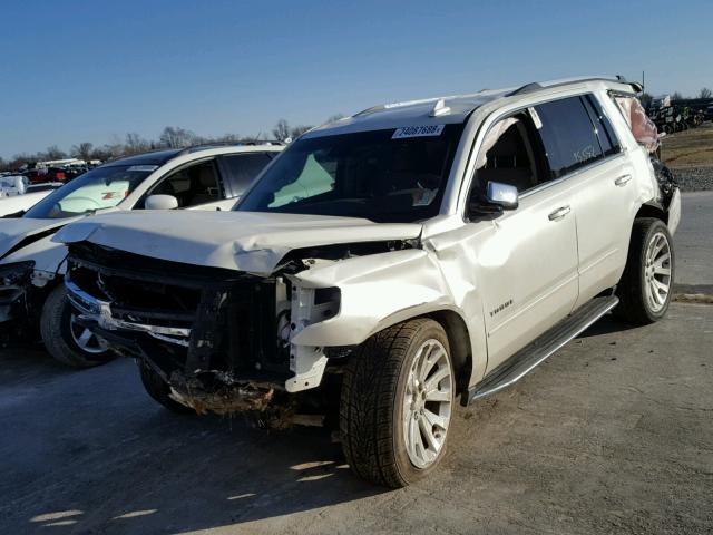 1GNSKCKC1FR655369 - 2015 CHEVROLET TAHOE K150 WHITE photo 2