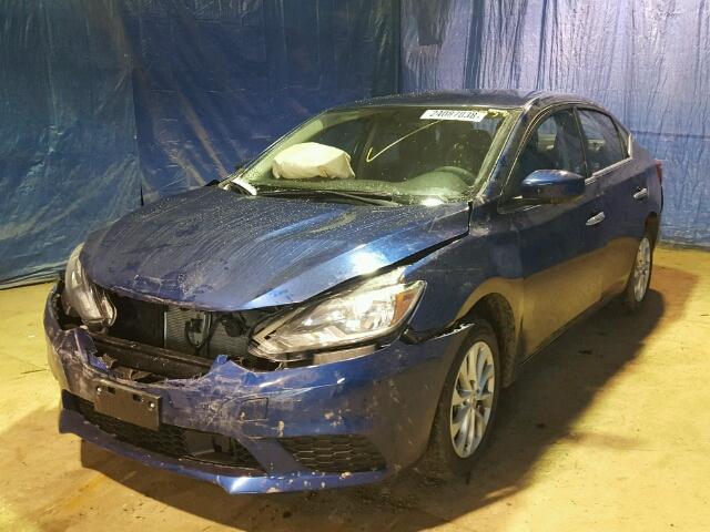 3N1AB7APXJY244204 - 2018 NISSAN SENTRA S BLUE photo 2