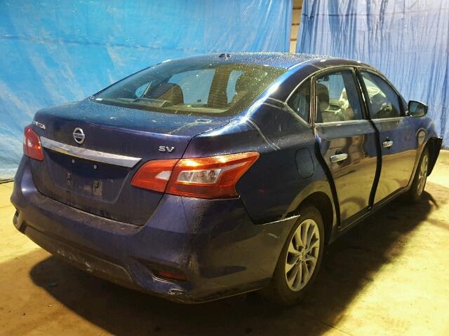 3N1AB7APXJY244204 - 2018 NISSAN SENTRA S BLUE photo 4