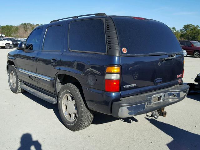 1GKEK13T65J201841 - 2005 GMC YUKON BLUE photo 3