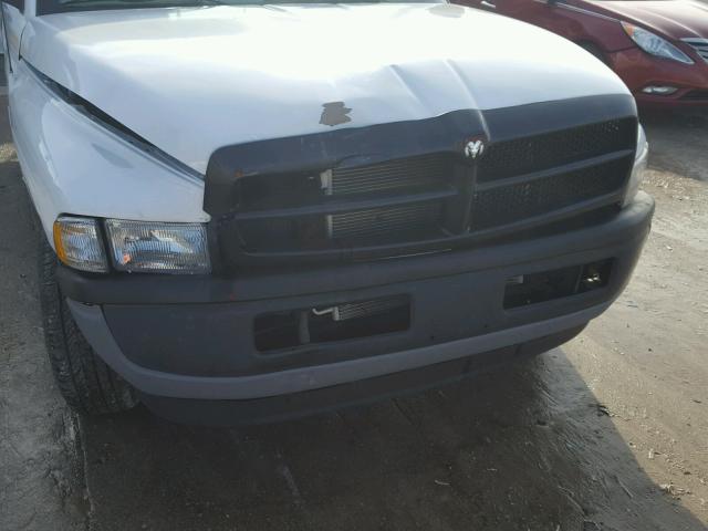 1B7HC16X31S684505 - 2001 DODGE RAM 1500 WHITE photo 9