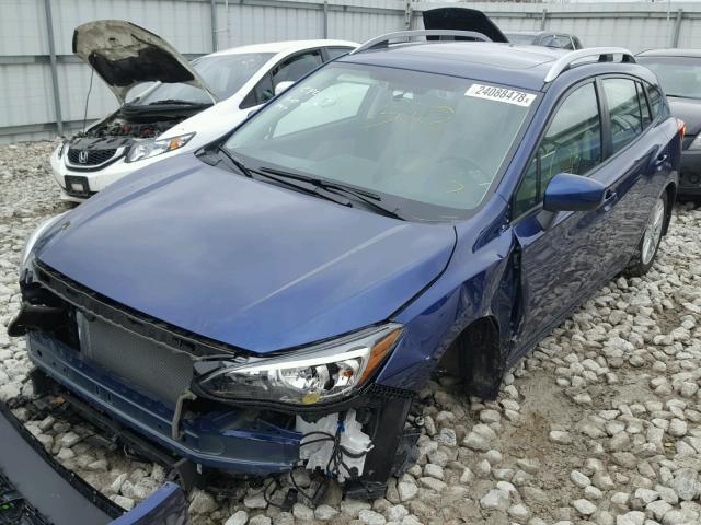 4S3GTAD62H3710215 - 2017 SUBARU IMPREZA PR BLUE photo 2