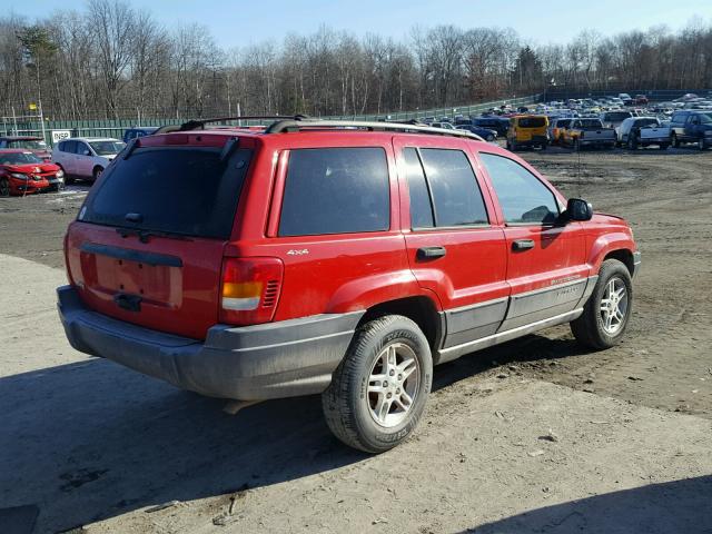 1J4GW48S0YC239076 - 2000 JEEP GRAND CHER RED photo 4