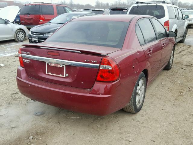 1G1ZU54814F102136 - 2004 CHEVROLET MALIBU LT MAROON photo 4