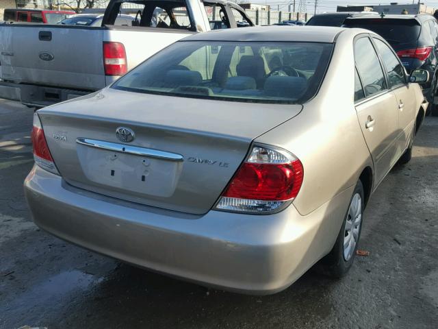 4T1BE32K86U121625 - 2006 TOYOTA CAMRY LE TAN photo 4