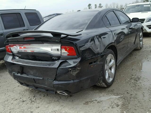 2C3CDXCT8EH271671 - 2014 DODGE CHARGER R/ BLACK photo 4