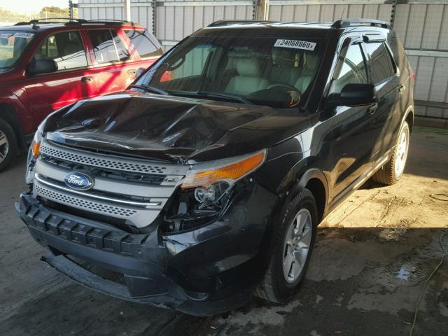 1FM5K7B86DGA36540 - 2013 FORD EXPLORER BLACK photo 2