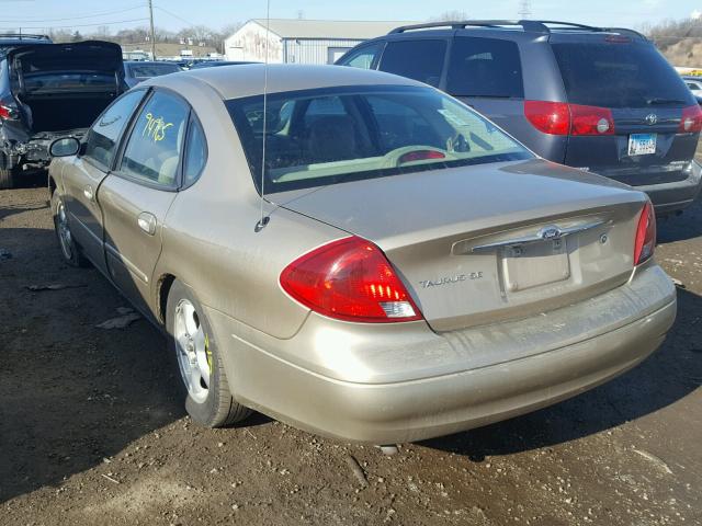 1FAFP53201G254001 - 2001 FORD TAURUS SE GOLD photo 3