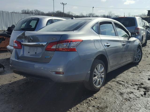 3N1AB7AP7DL679618 - 2013 NISSAN SENTRA S BLUE photo 4