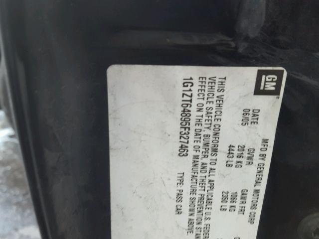 1G1ZT64895F327463 - 2005 CHEVROLET MALIBU MAX 蓝色 照片 10