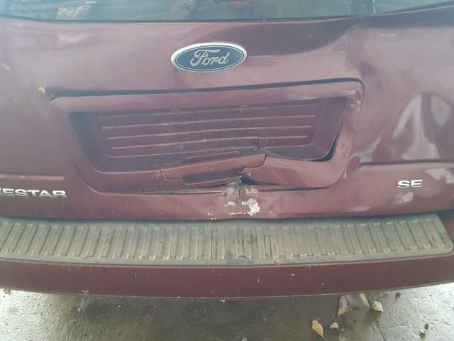 2FMDA51696BA39347 - 2006 FORD FREESTAR S BURGUNDY photo 9