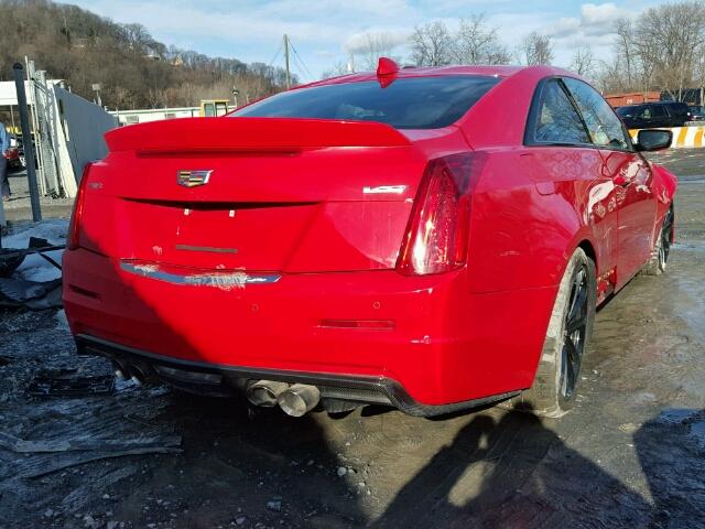 1G6AN1RY2H0146998 - 2017 CADILLAC ATS-V RED photo 4