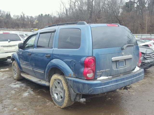 1D4HB58D64F173867 - 2004 DODGE DURANGO LI BLUE photo 3