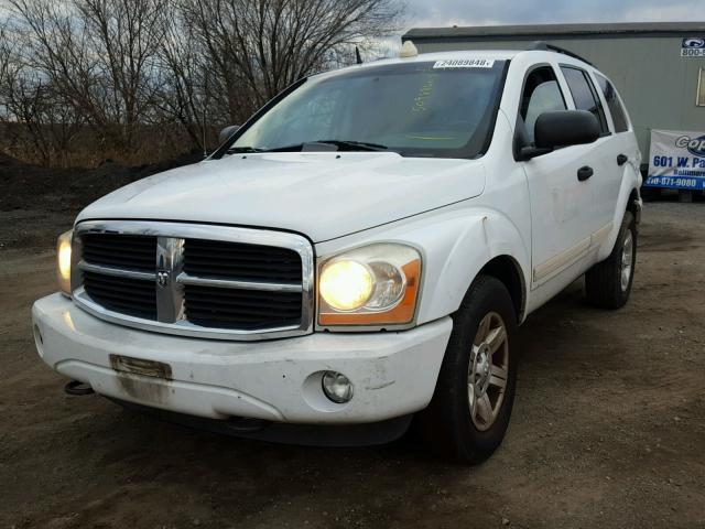 1D4HB48D05F561169 - 2005 DODGE DURANGO SL WHITE photo 2