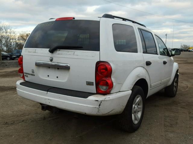 1D4HB48D05F561169 - 2005 DODGE DURANGO SL WHITE photo 4