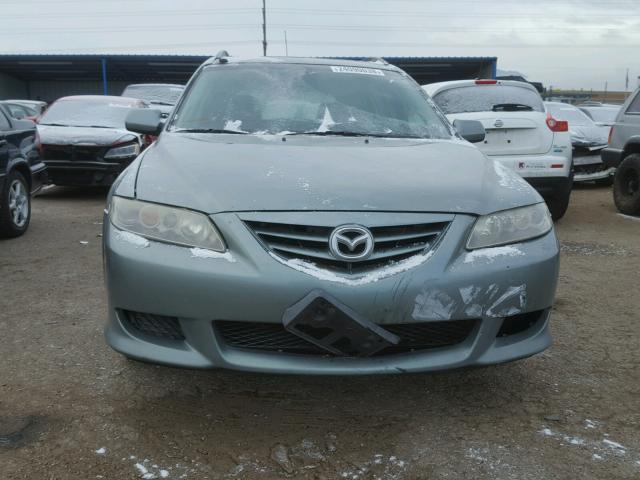 1YVHP82D745N89368 - 2004 MAZDA 6 S GREEN photo 9