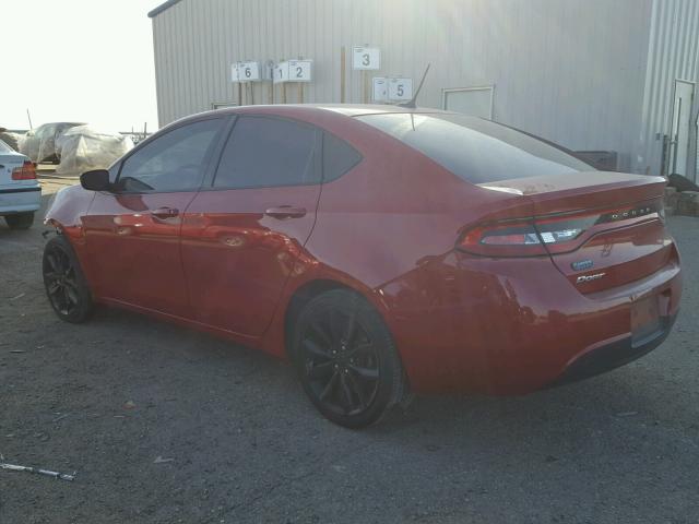 1C3CDFFA5GD802135 - 2016 DODGE DART SXT S RED photo 3