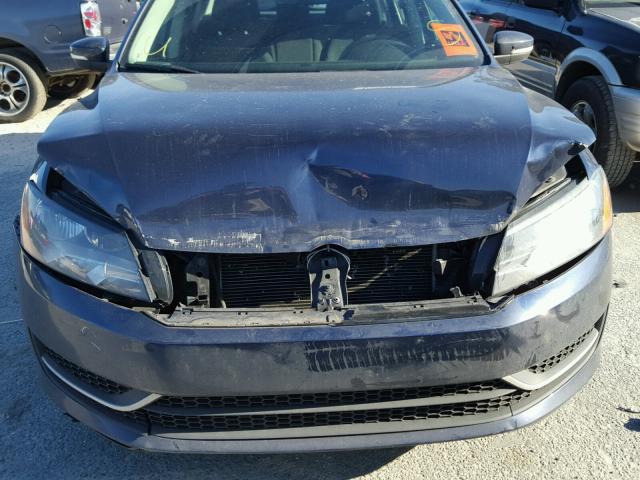 1VWAP7A31DC013715 - 2013 VOLKSWAGEN PASSAT S BLUE photo 7