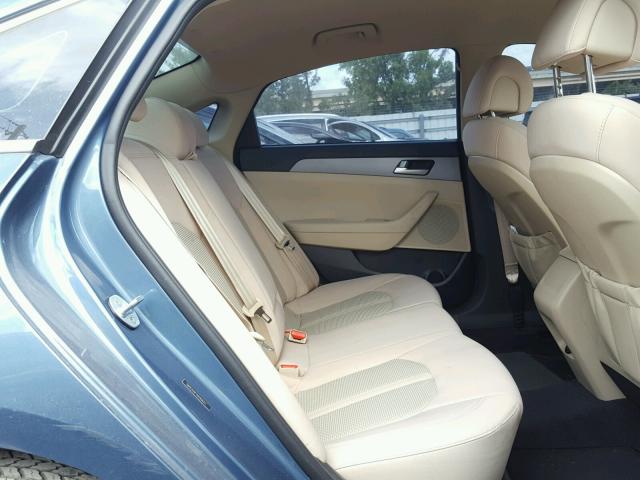 5NPE24AF1HH508311 - 2017 HYUNDAI SONATA SE BLUE photo 6