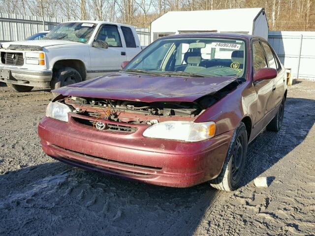 2T1BR18E6WC068788 - 1998 TOYOTA COROLLA VE BURGUNDY photo 2