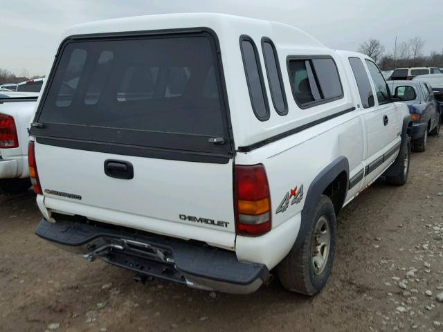 1GCGK29U11Z116203 - 2001 CHEVROLET SILVERADO WHITE photo 4