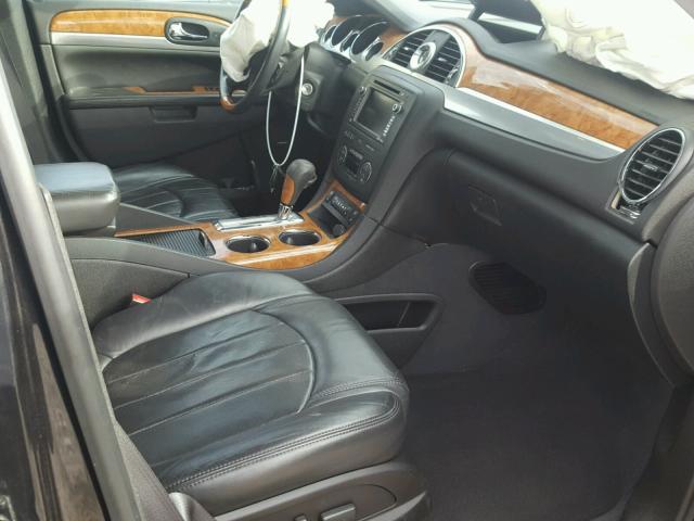 5GALVCED9AJ133445 - 2010 BUICK ENCLAVE CX BLACK photo 5