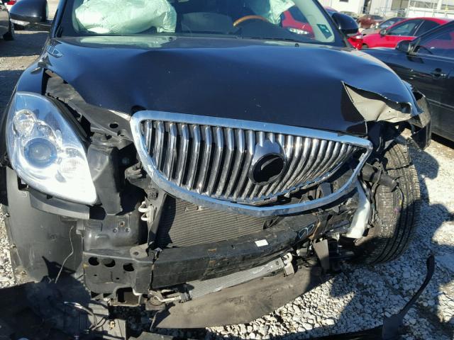 5GALVCED9AJ133445 - 2010 BUICK ENCLAVE CX BLACK photo 7