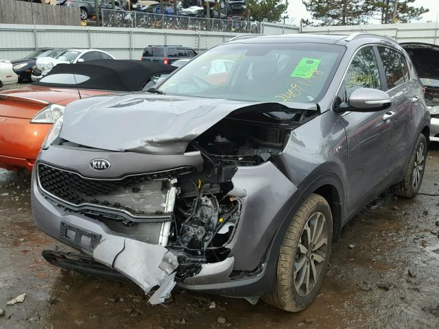 KNDPNCAC2H7289878 - 2017 KIA SPORTAGE E GRAY photo 2