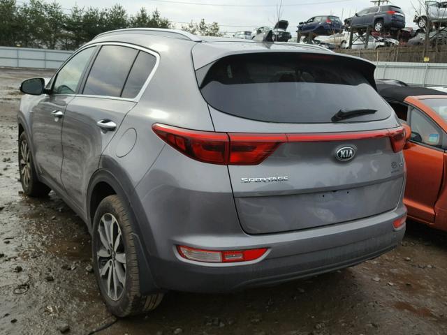 KNDPNCAC2H7289878 - 2017 KIA SPORTAGE E GRAY photo 3