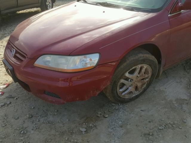 1HGCG22522A035232 - 2002 HONDA ACCORD EX RED photo 9