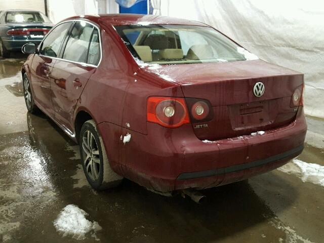 3VWRF81KX6M676141 - 2006 VOLKSWAGEN JETTA 2.5 RED photo 3