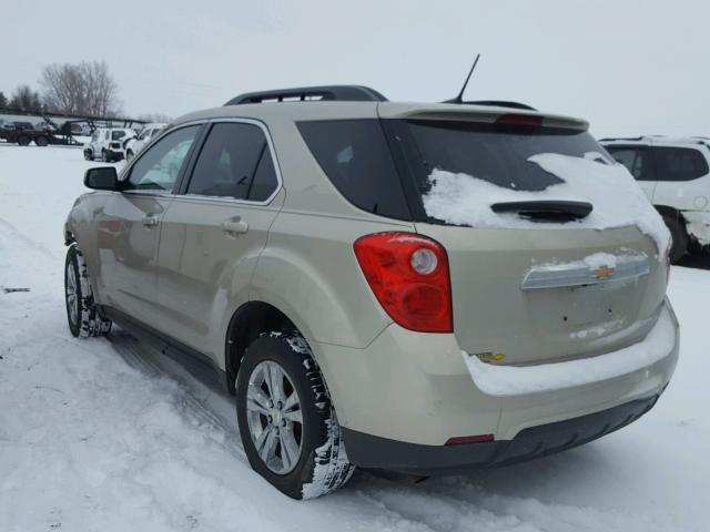 1GNALBEK2EZ105361 - 2014 CHEVROLET EQUINOX LT BEIGE photo 3