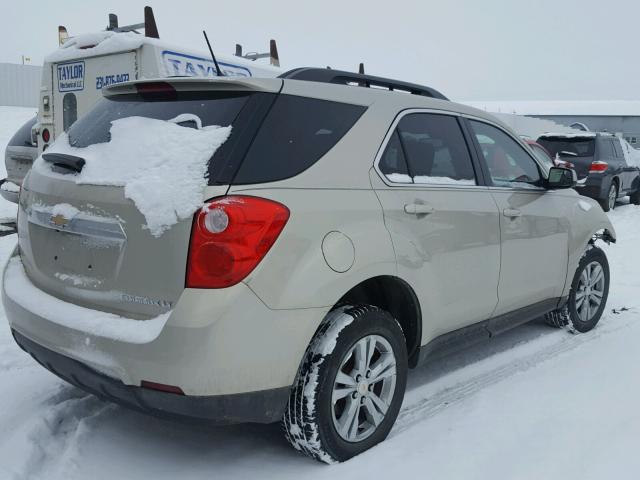 1GNALBEK2EZ105361 - 2014 CHEVROLET EQUINOX LT BEIGE photo 4