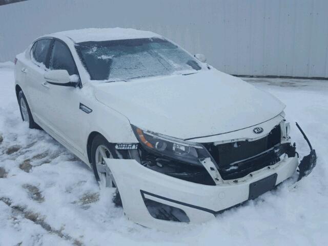 KNAGM4A78F5626166 - 2015 KIA OPTIMA LX WHITE photo 1