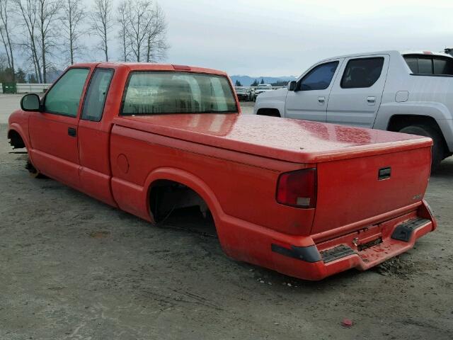 1GCCS1949VK212782 - 1997 CHEVROLET S TRUCK S1 ORANGE photo 3