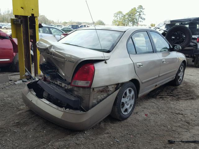 KMHDN45D93U515738 - 2003 HYUNDAI ELANTRA GL GOLD photo 4