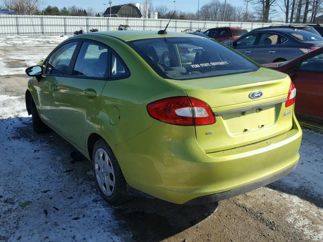 3FADP4BJ4DM175838 - 2013 FORD FIESTA SE GREEN photo 3