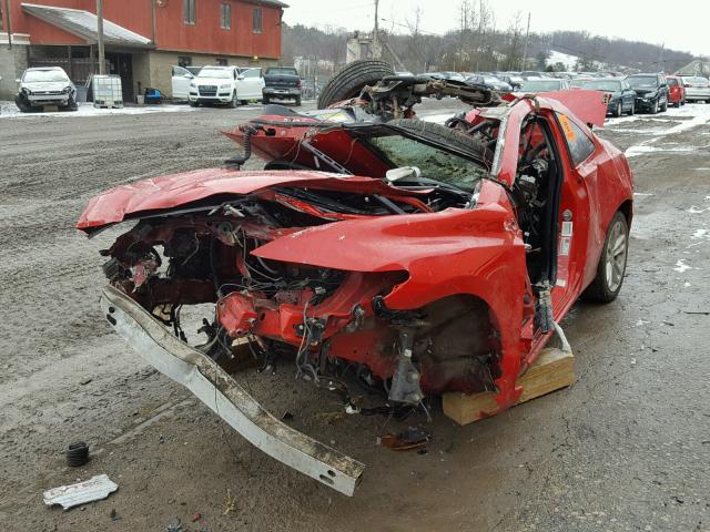 2HGFG21596H709866 - 2006 HONDA CIVIC SI RED photo 2