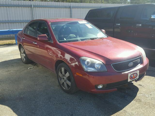 KNAGE124465058627 - 2006 KIA OPTIMA LX RED photo 1