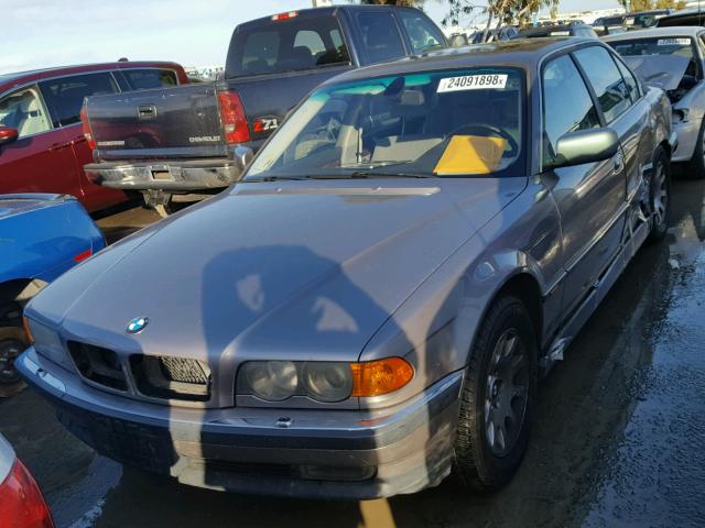 WBAGH8347YDP08431 - 2000 BMW 740 IL SILVER photo 2