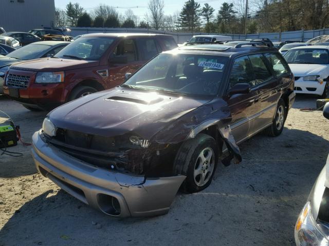 4S3BG6851X7646950 - 1999 SUBARU LEGACY OUT BURGUNDY photo 2