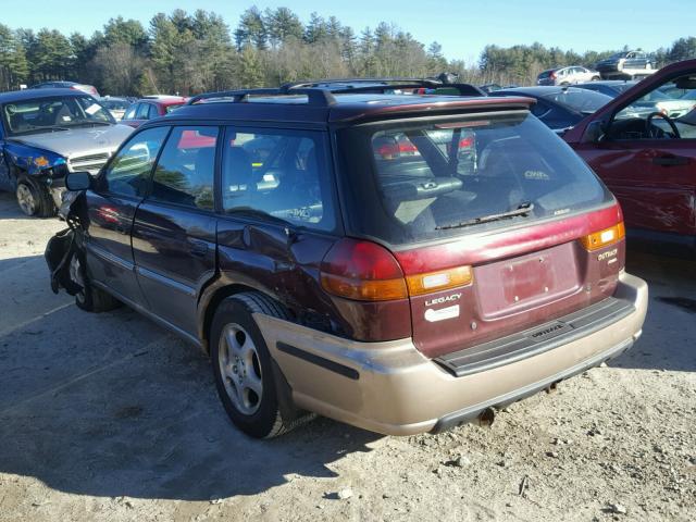 4S3BG6851X7646950 - 1999 SUBARU LEGACY OUT BURGUNDY photo 3